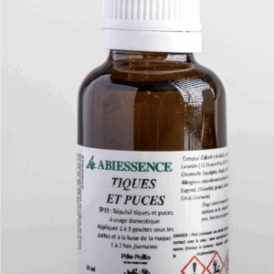 Fiole d’huiles essentielles naturelles et bio - anti parasites pour chien